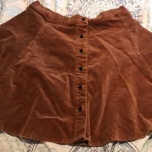 Suede skirt